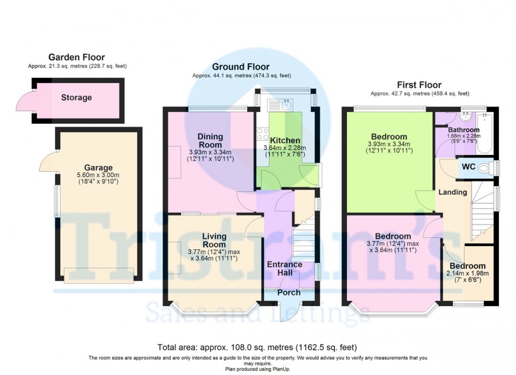 Floorplan for Bankfield Drive, Bramcote