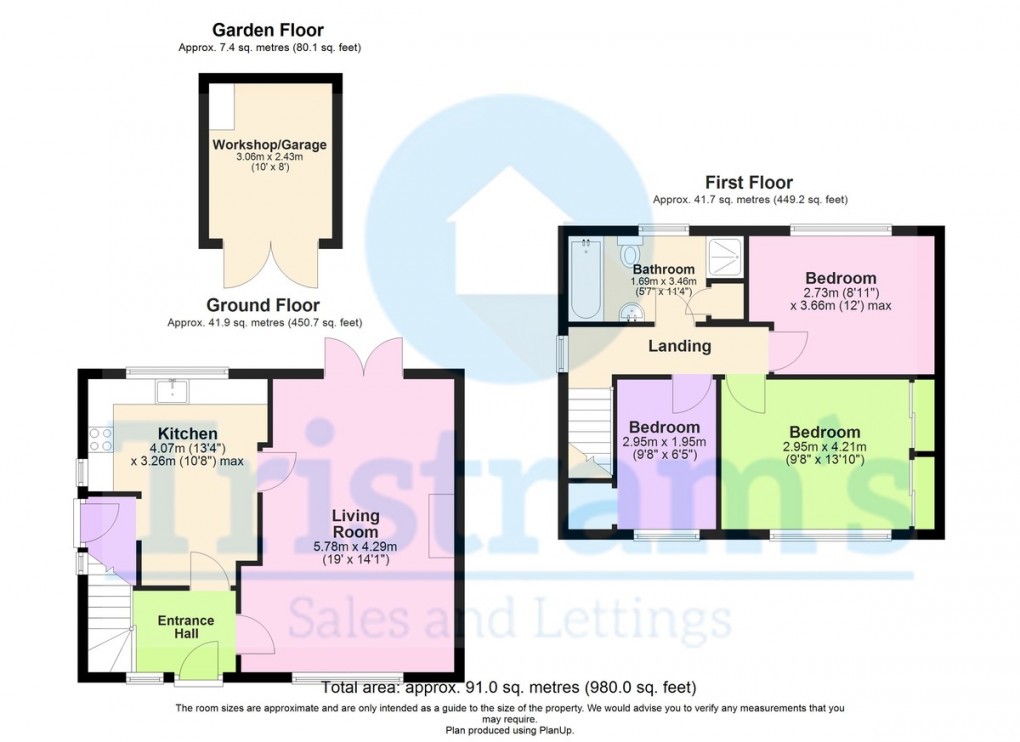 Floorplan for Bailey Brook Drive, Langley Mill