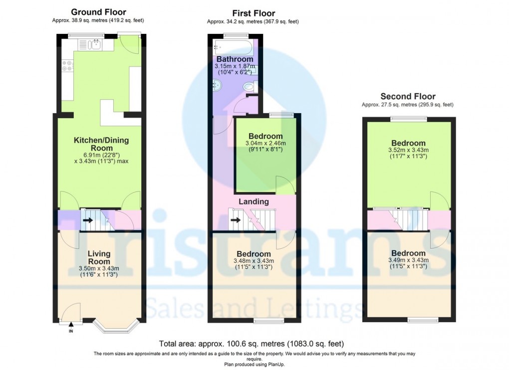 Floorplan for Radford Boulevard, Nottingham