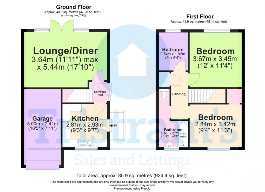 Floorplan for Melbourne Road, Stapleford