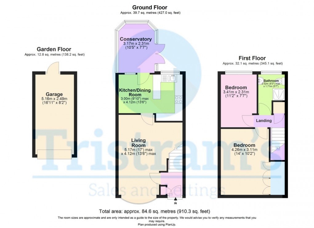 Floorplan for Ballantrae Close, Arnold