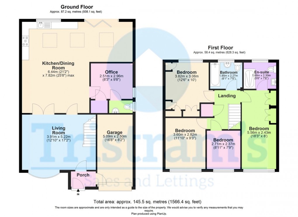 Floorplan for Leslie Close, Littleover