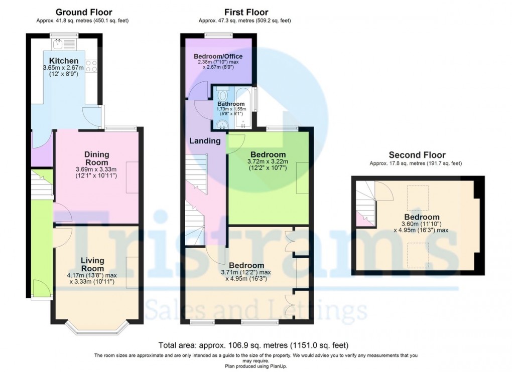 Floorplan for Church Drive, Carrington