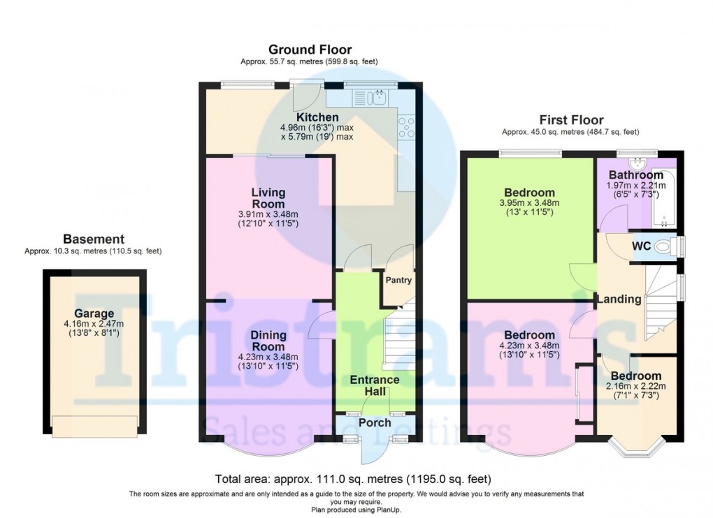 Floorplan for Nuthall Road, Nottingham