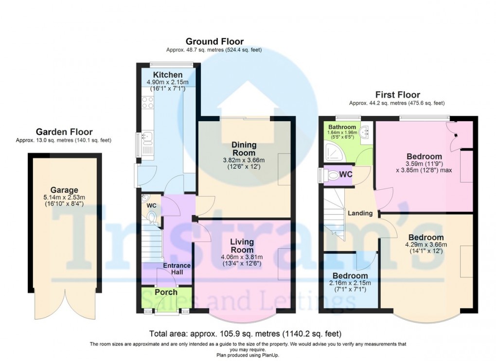 Floorplan for Broadgate Avenue, Beeston