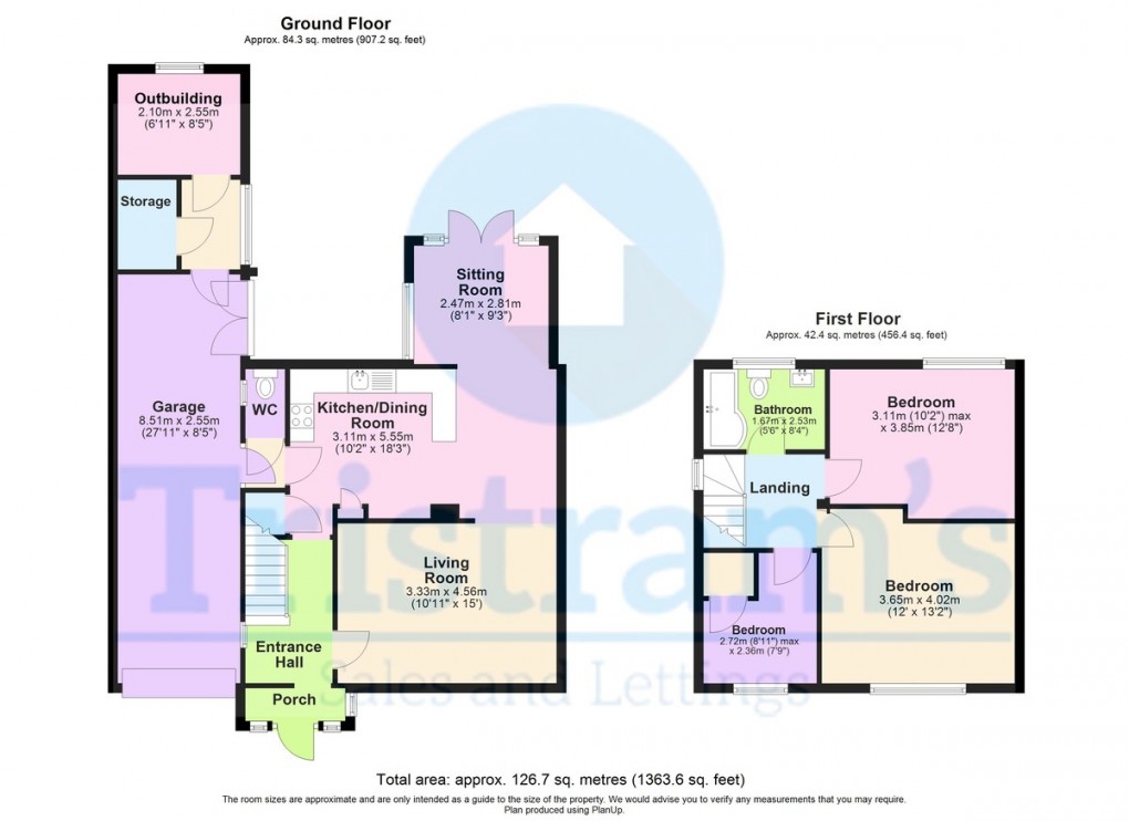 Floorplan for Trowell Avenue, Wollaton