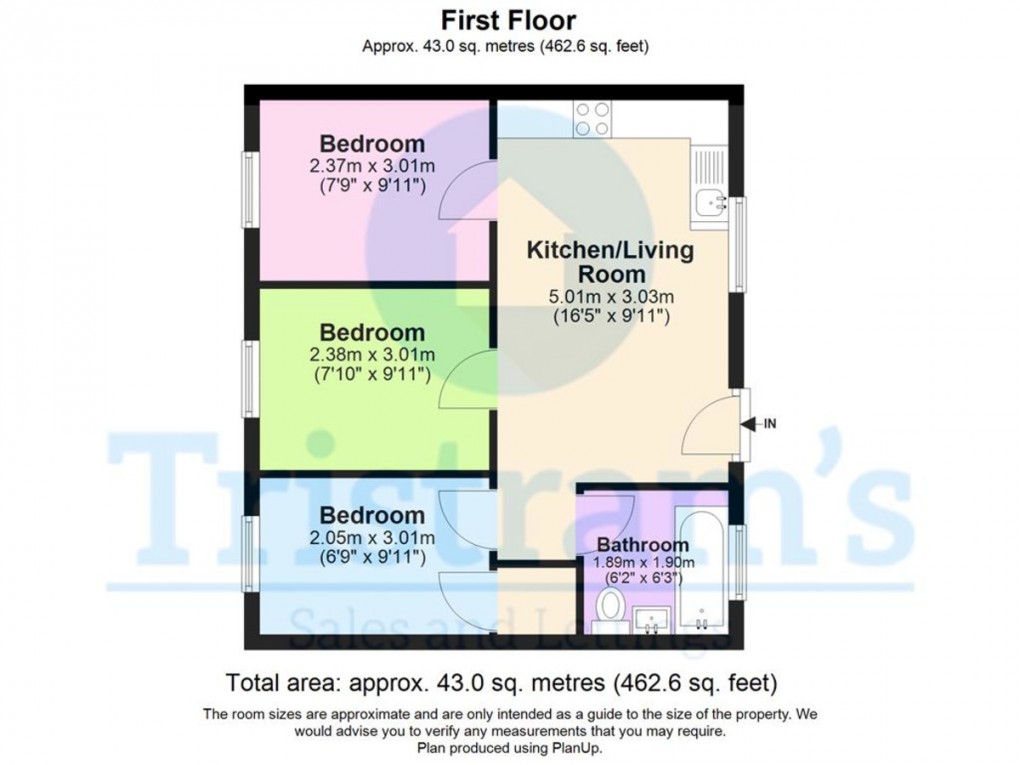 Floorplan for Colwick Road, West Bridgford