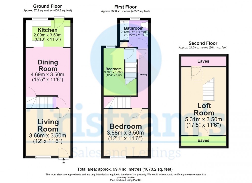 Floorplan for Minerva Street, Nottingham