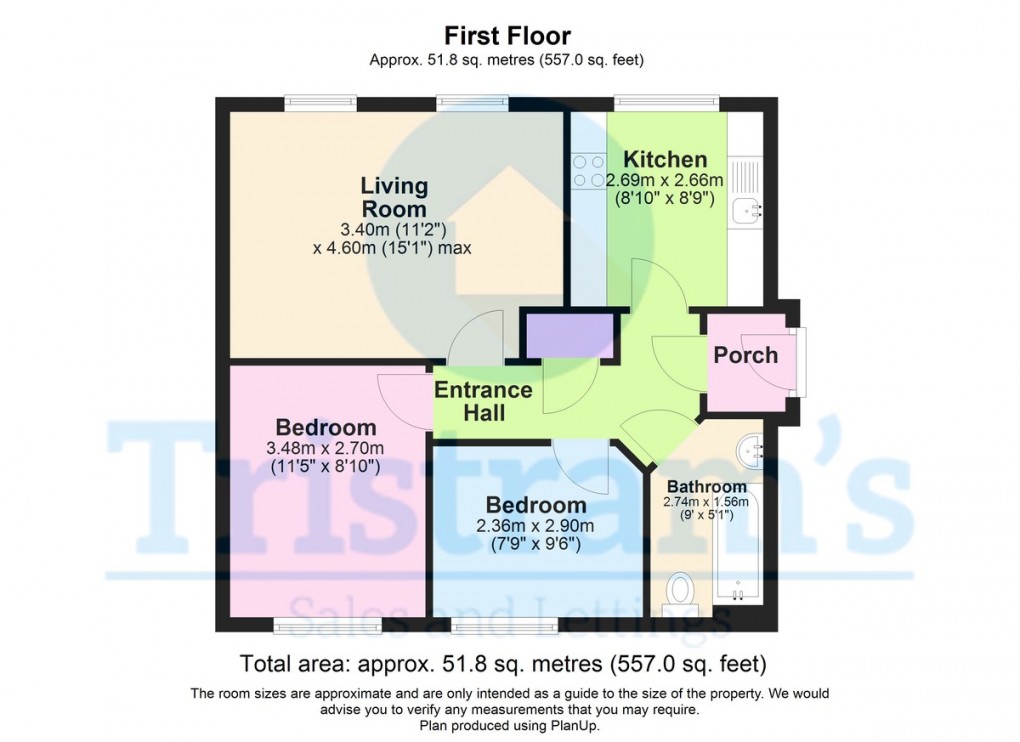 Floorplan for Slaters Way, Nottingham