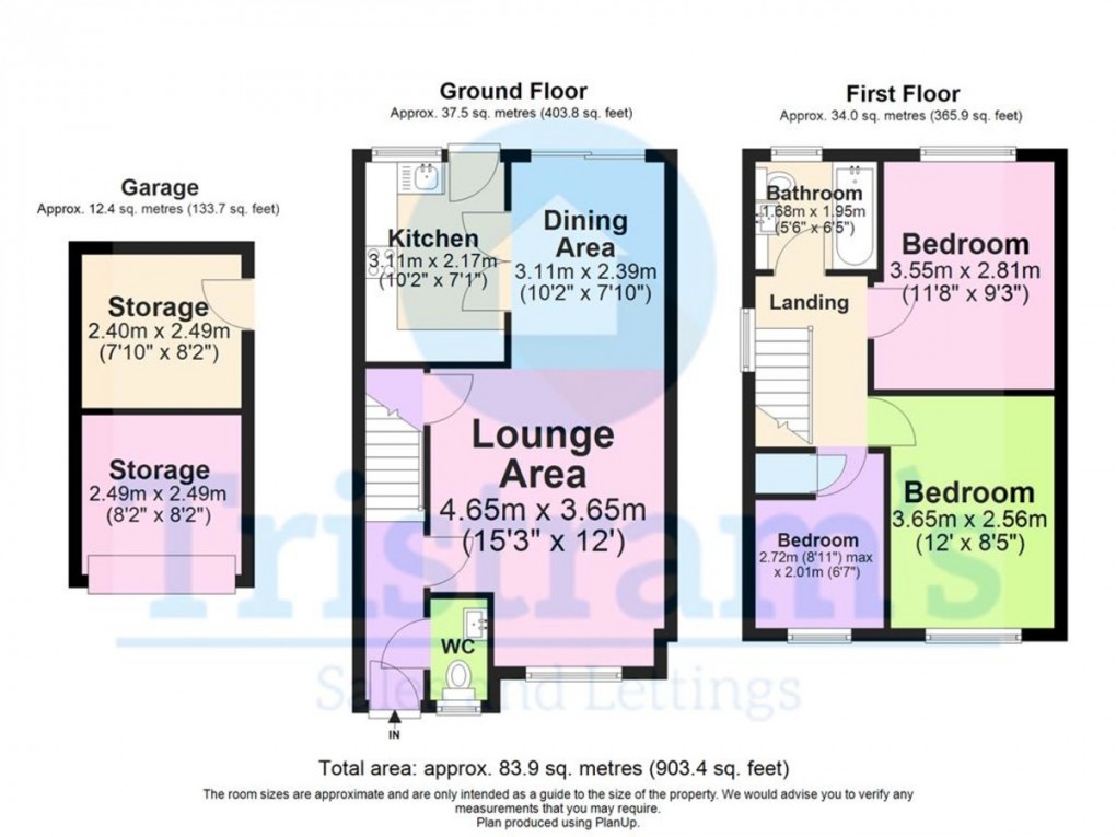 Floorplan for Greenford Close, Nuthall