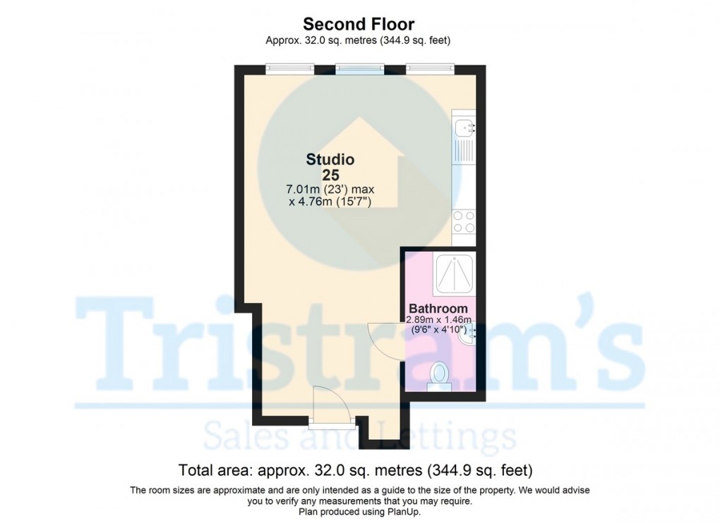 Floorplan for Spacious Studio, Victoria House
