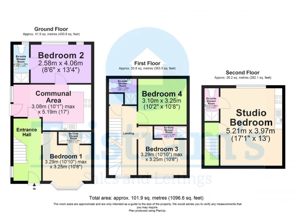 Floorplan for Princess Avenue, Beeston