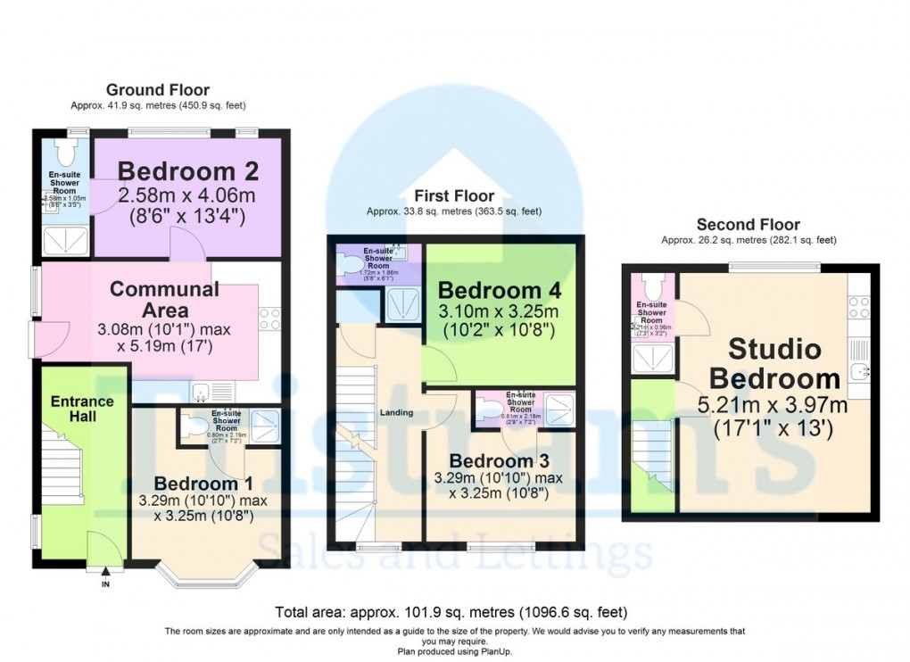 Floorplan for Princess Avenue, Beeston
