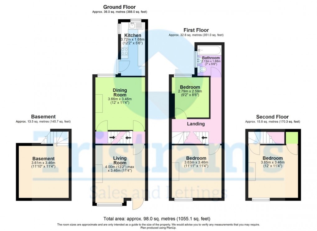 Floorplan for Egypt Road, Nottingham