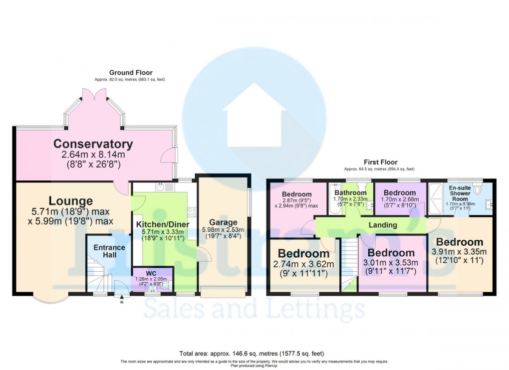 Floorplan for Moorsholm Drive, Wollaton