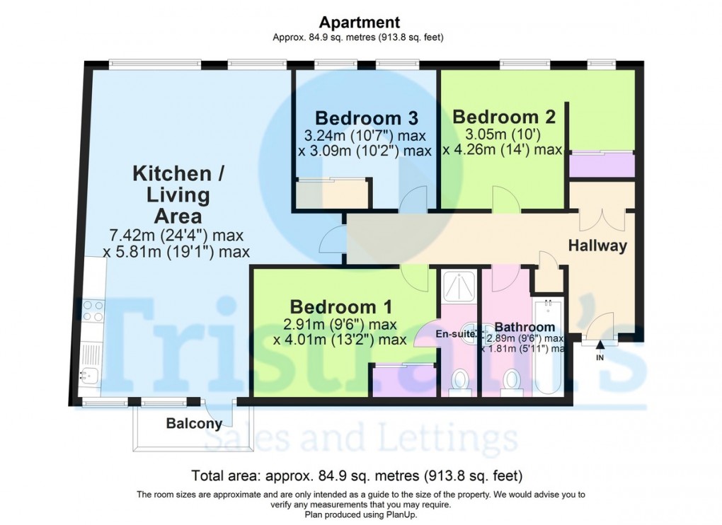Floorplan for Enfield House, Low Pavement