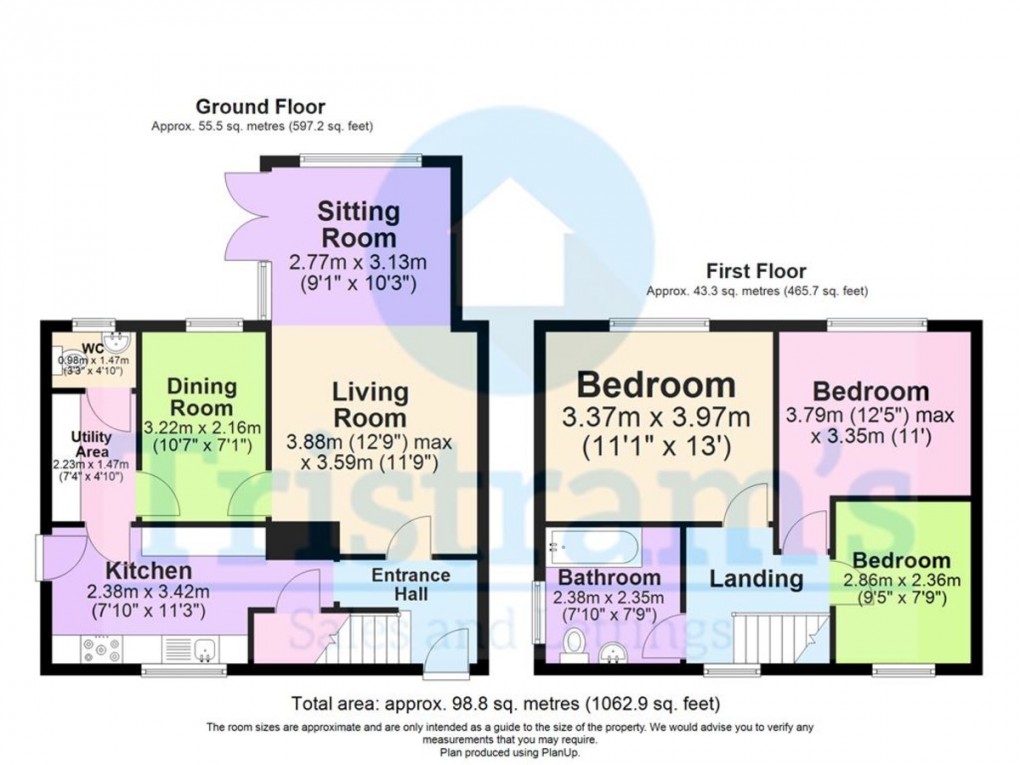 Floorplan for Hardwick Place, Ilkeston