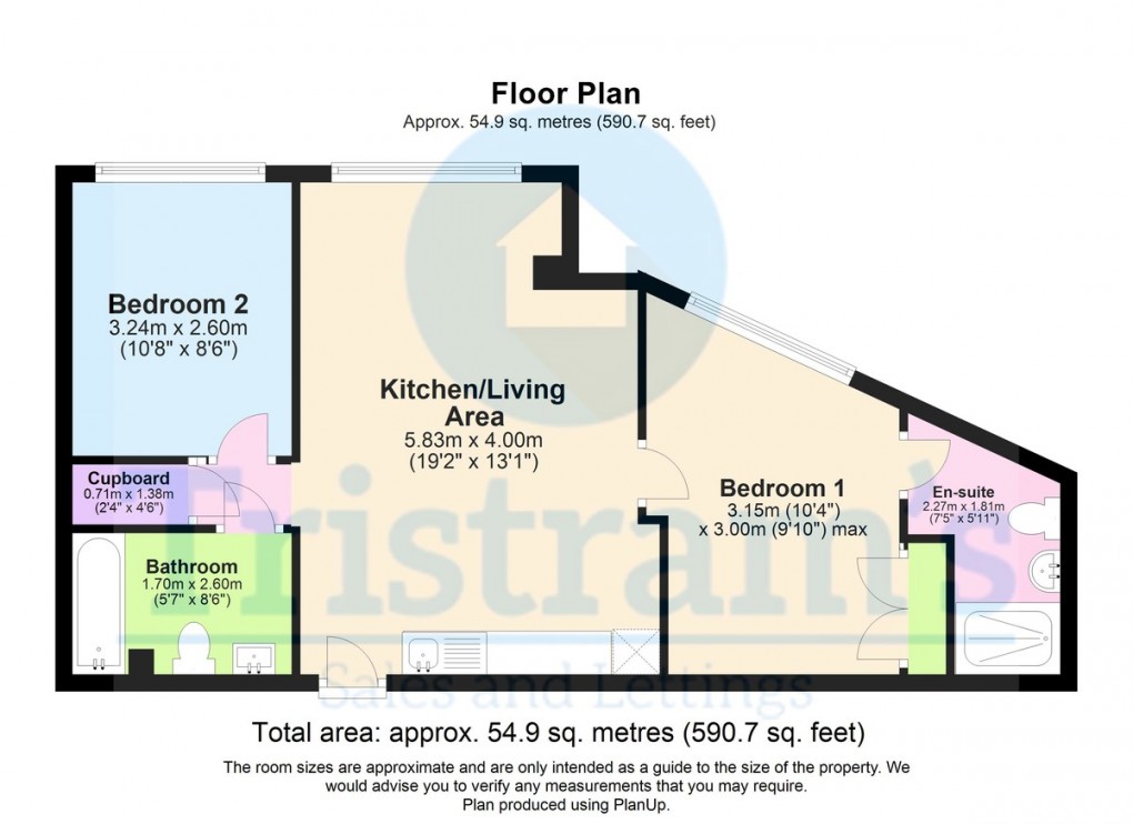 Floorplan for Hanley House, Hanley Street, City Centre