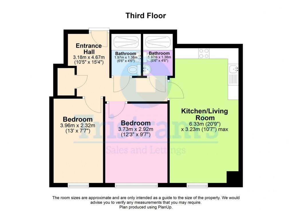 Floorplan for Castle Boulevard, Lenton
