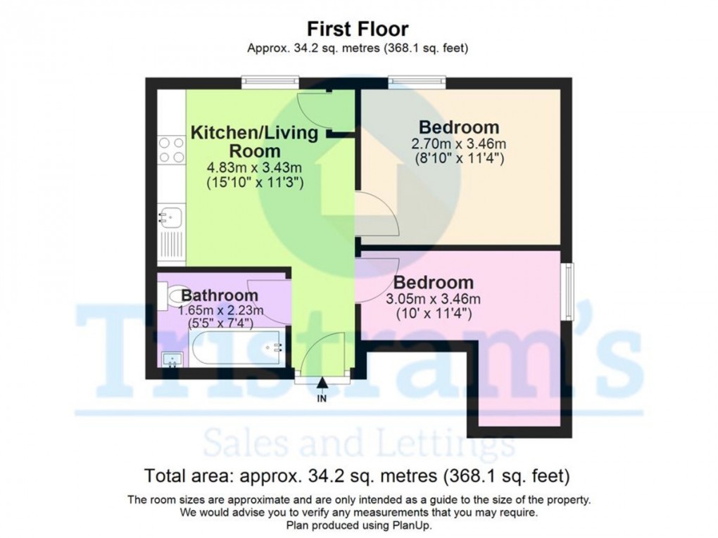 Floorplan for Flat 5, William Road, West Bridgford, Nottingham