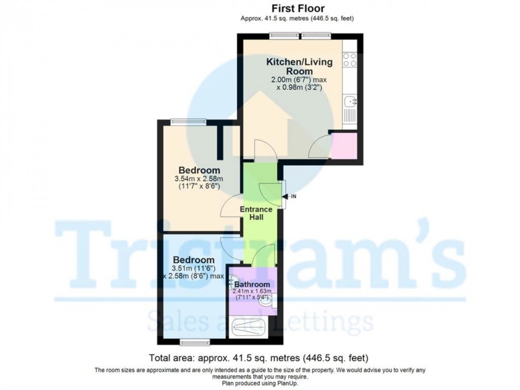 Floorplan for Flat 4, Musters Road, NG2 7AF