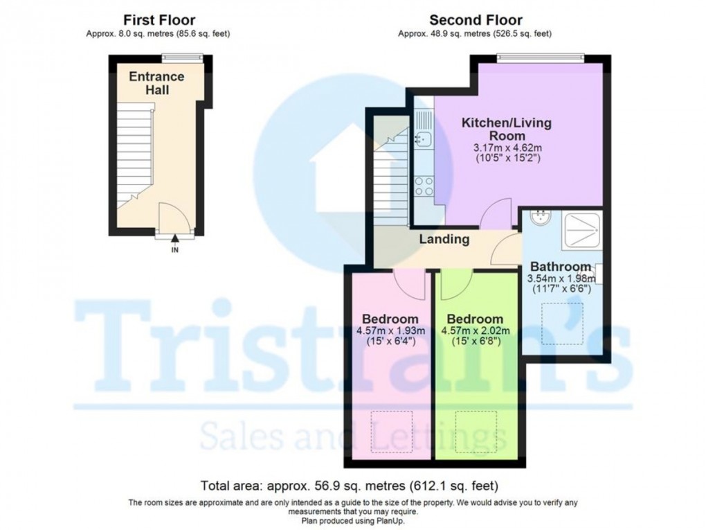 Floorplan for Flat 5, Musters Road, West Bridgford