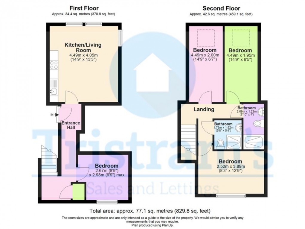 Floorplan for Flat 3, Musters Road, West Bridgford