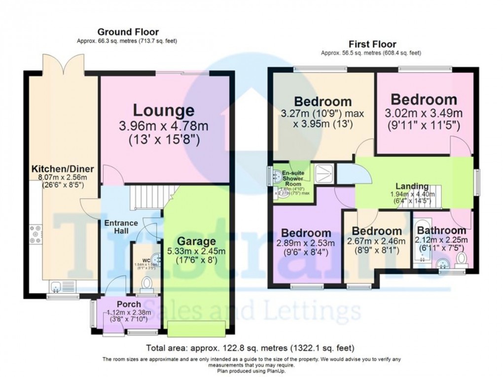 Floorplan for Arnos Grove, Nuthall