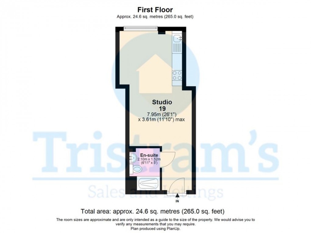 Floorplan for Professional Studios Bills Inclusive | Talbot Street