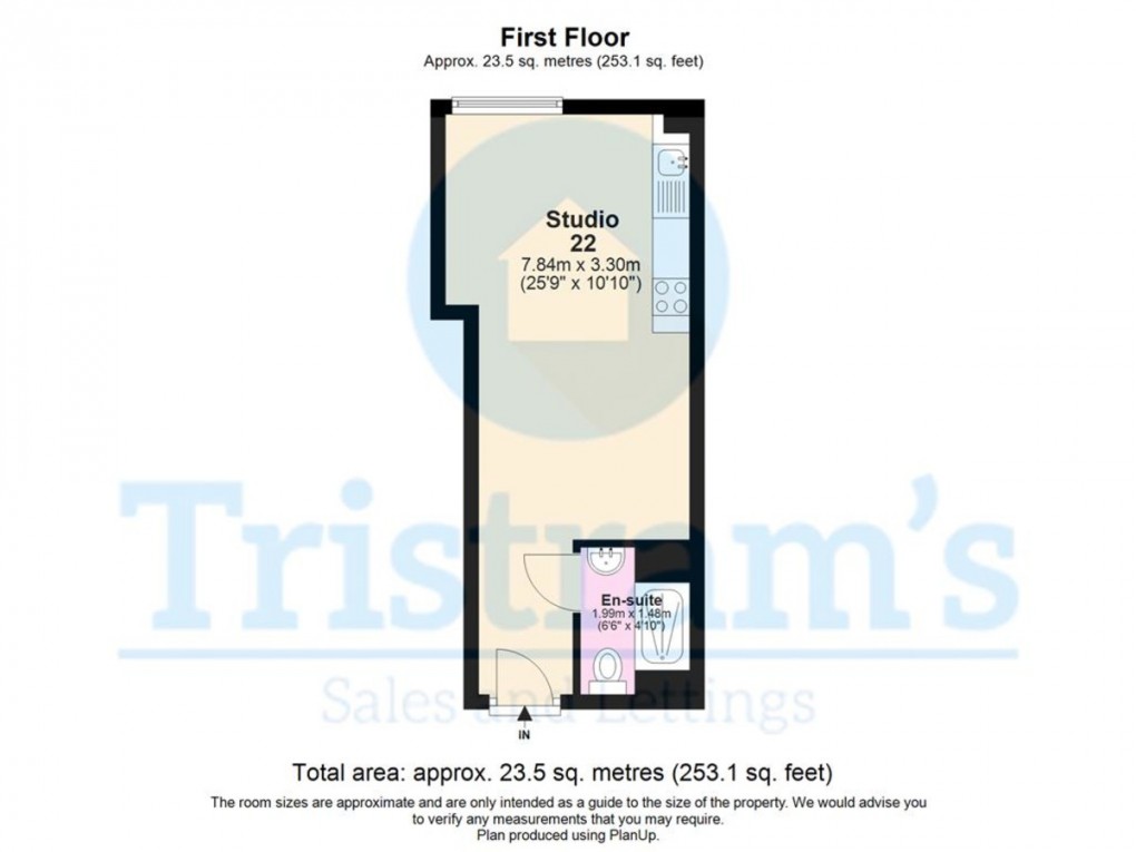 Floorplan for Professional Studios Bills Inclusive | Talbot Street