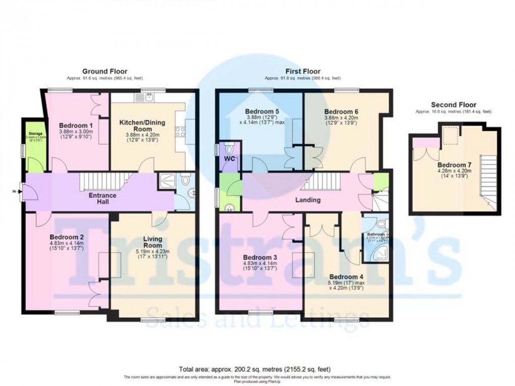 Floorplan for Talbot Street, City Centre