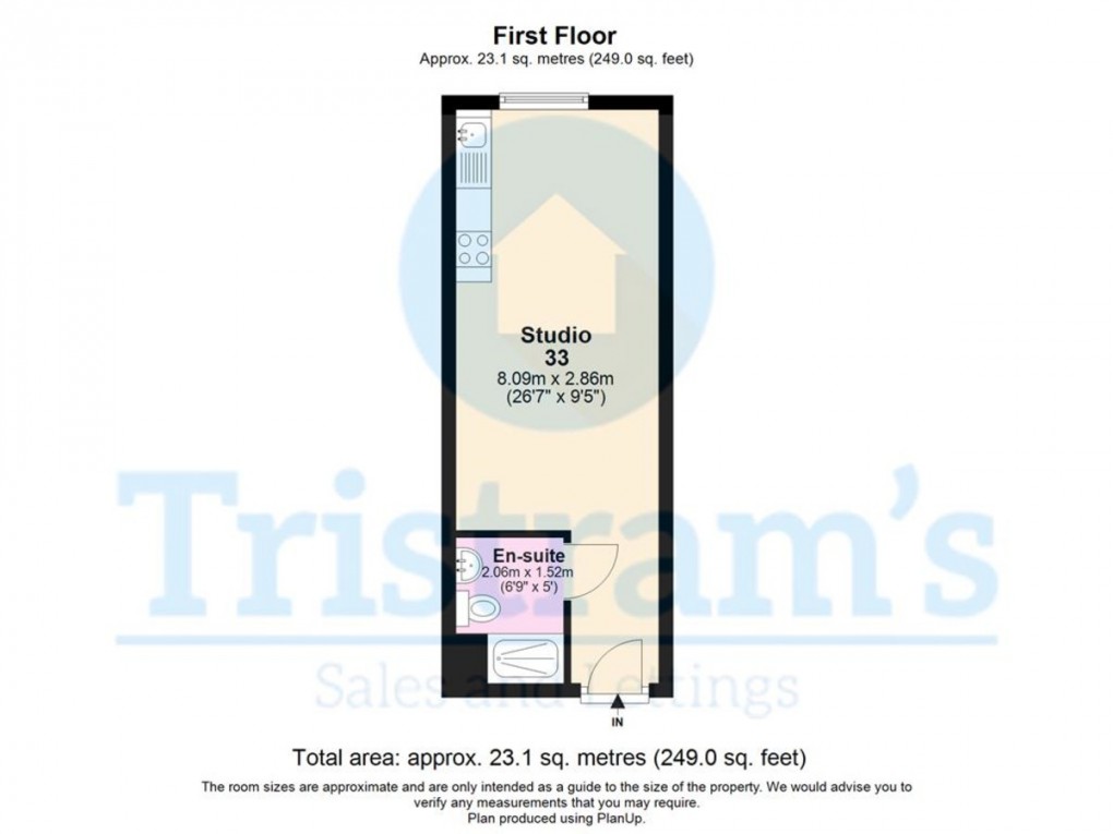 Floorplan for Professional Studios Bills Inclusive | Talbot Street