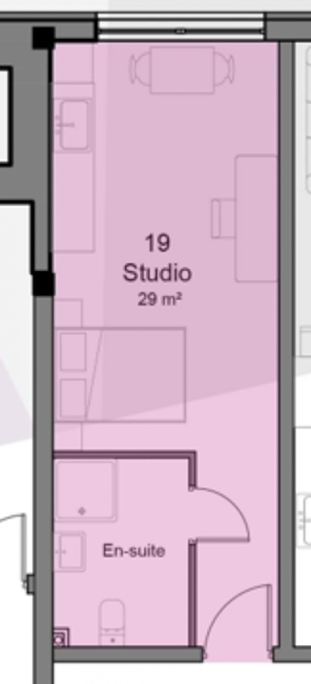 Floorplan for Studio, Broadgate House, Beeston