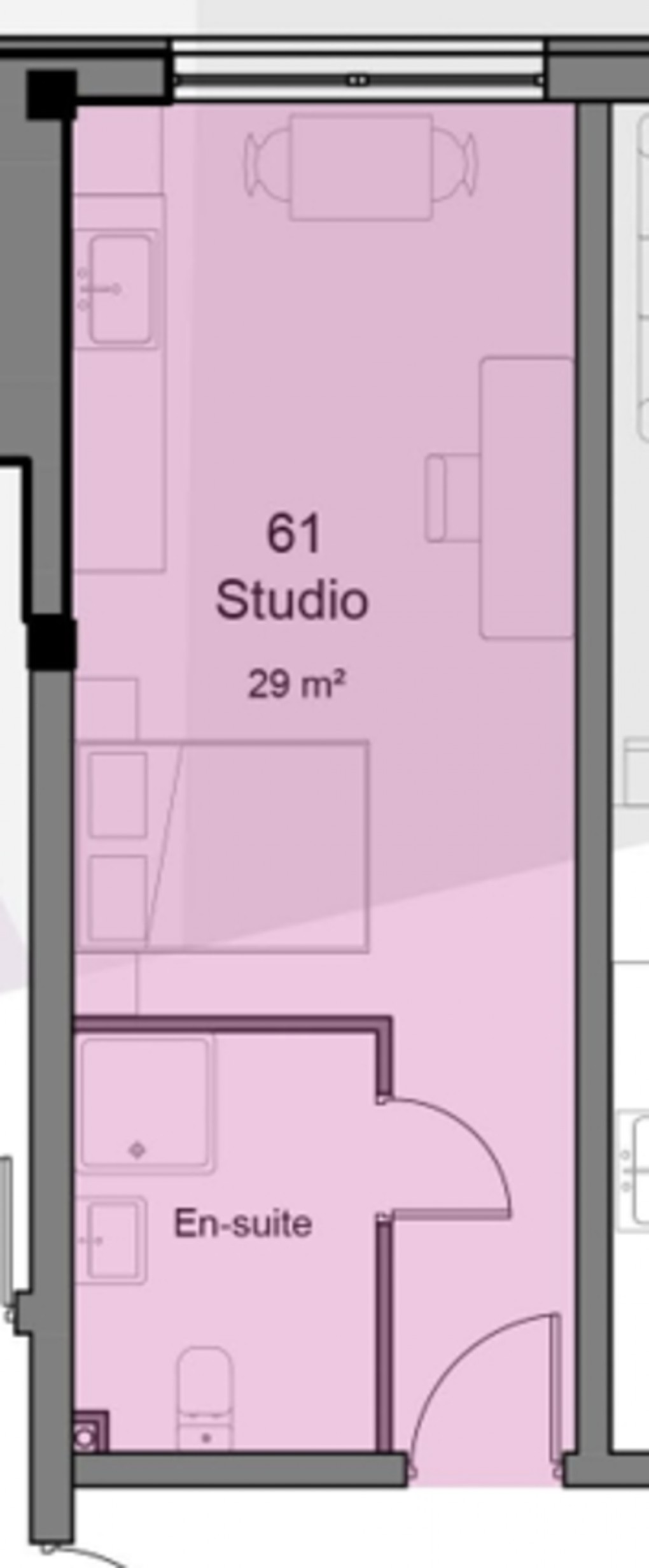 Floorplan for Studio, Broadgate House, Beeston