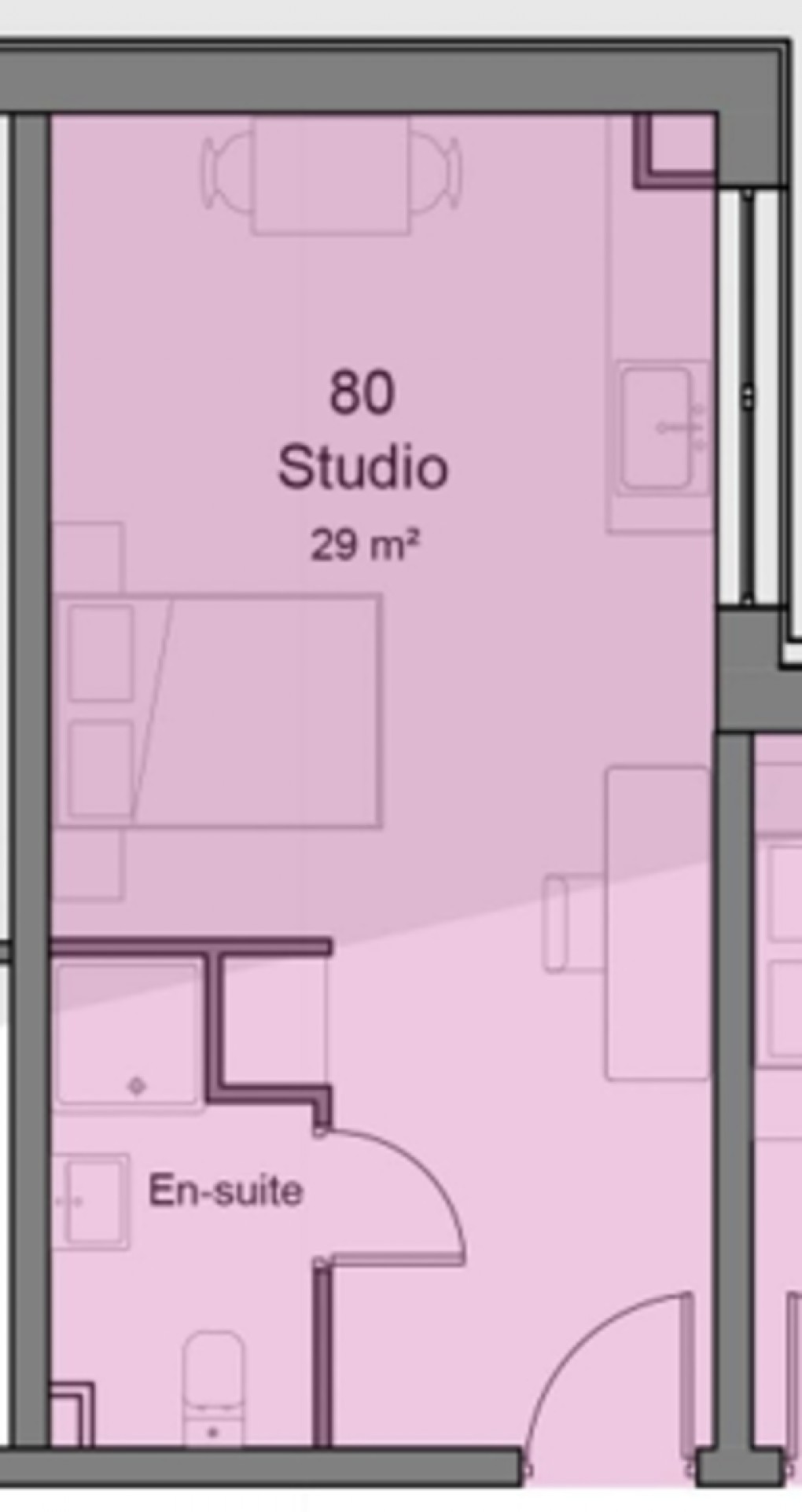 Floorplan for Studio, Broadgate House, Beeston