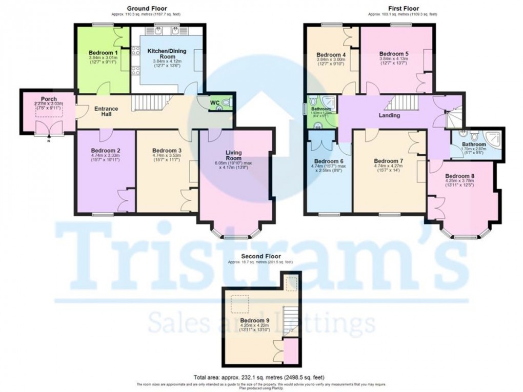 Floorplan for Talbot Street, City Centre