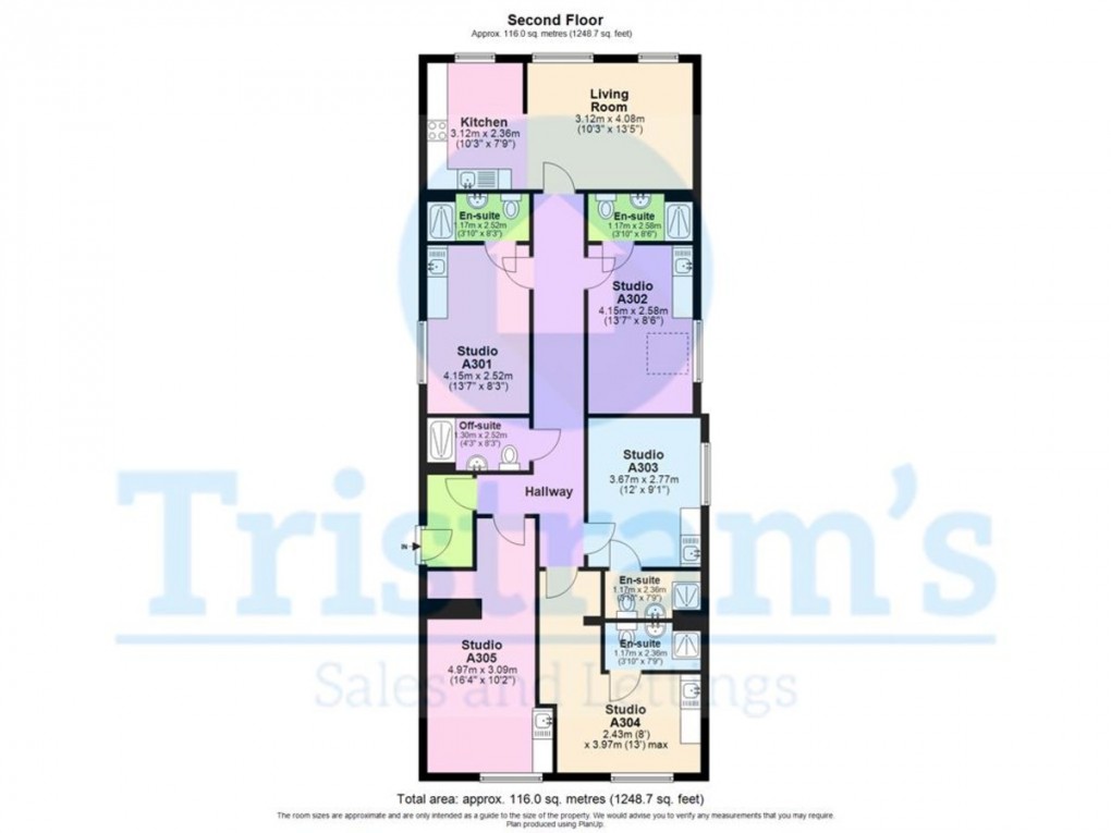 Floorplan for Campus Corner, 203 Lenton Boulevard