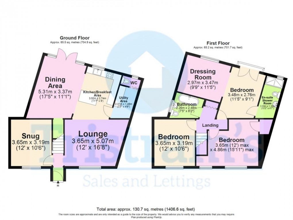 Floorplan for Holly Villa, Gillott Street, Heanor