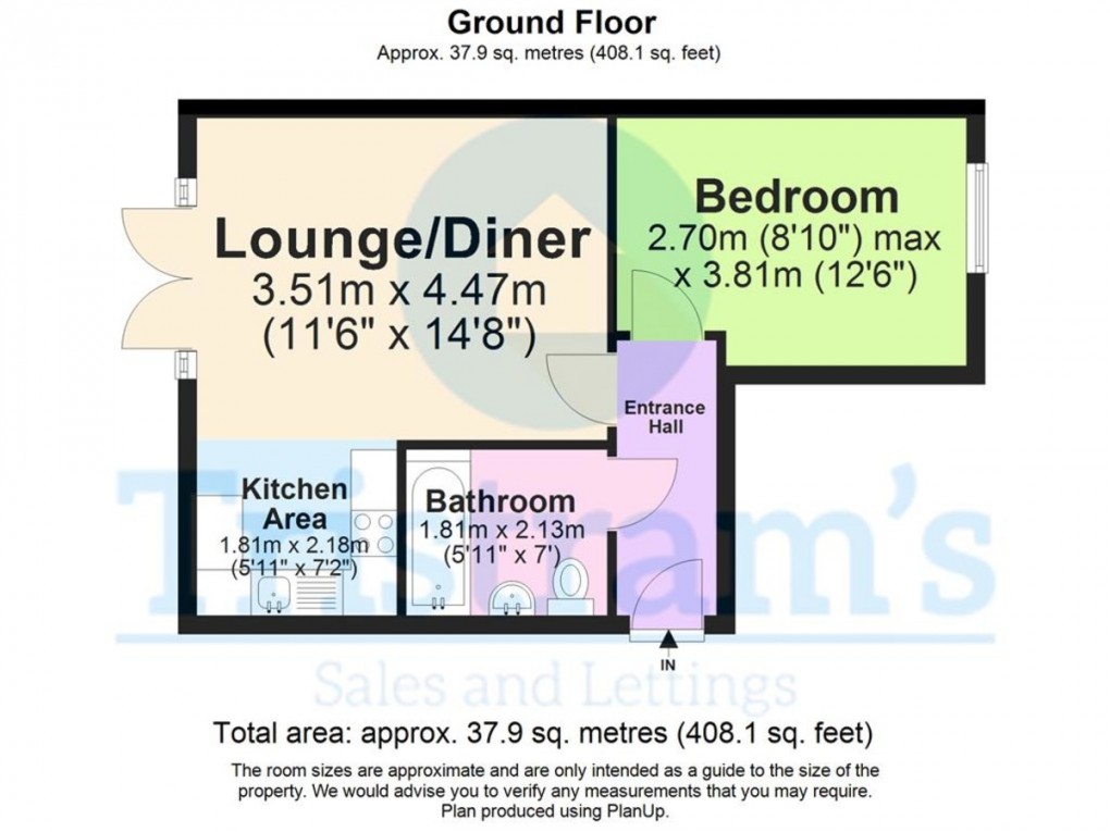 Floorplan for Brindley Court, Egerton Road, Woodthorpe