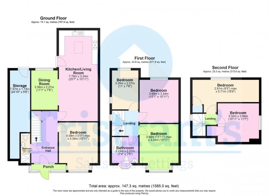 Floorplan for Dunkirk, Nottingham