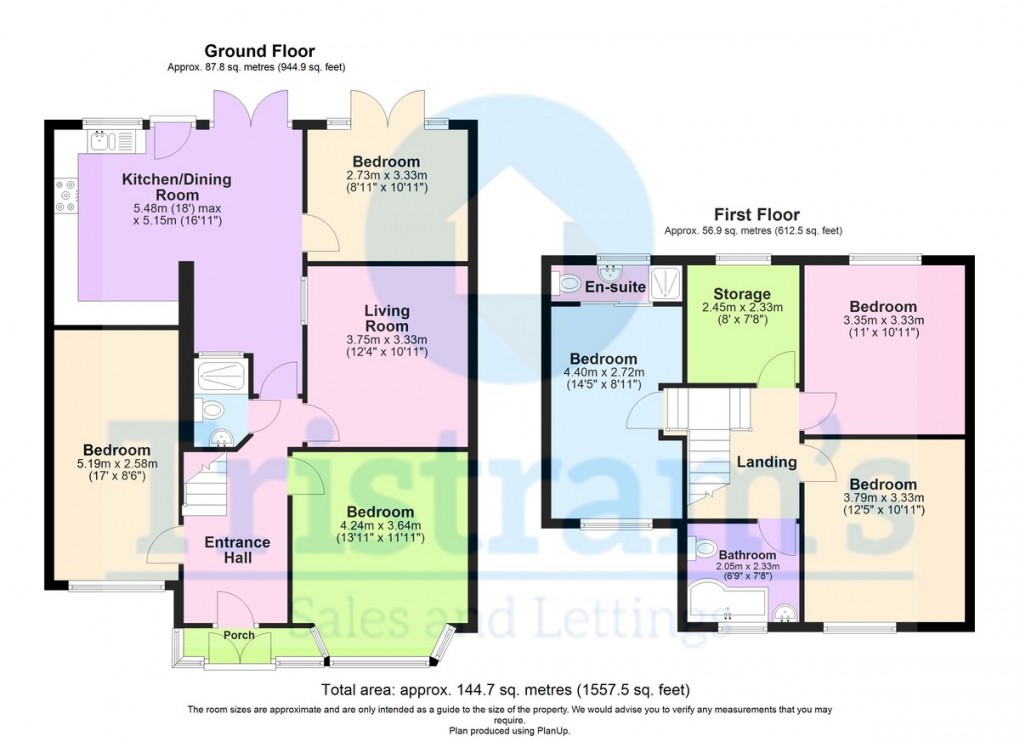 Floorplan for Beeston, Nottingham