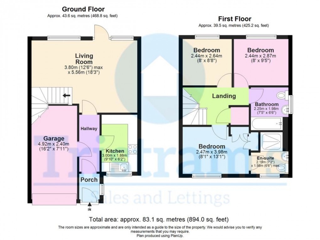 Floorplan for Kittiwake Mews, Lenton