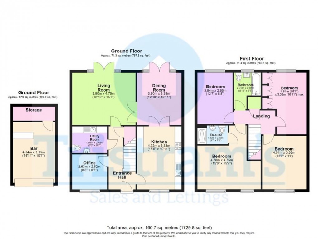 Floorplan for First Oak Drive, Clipstone Village