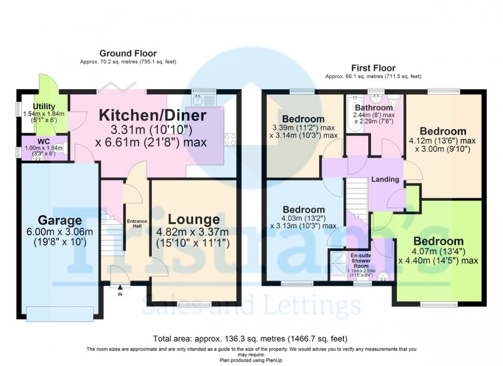 Floorplan for Plot 38 - The Thirlmere, Sidings Lane, Bramcote