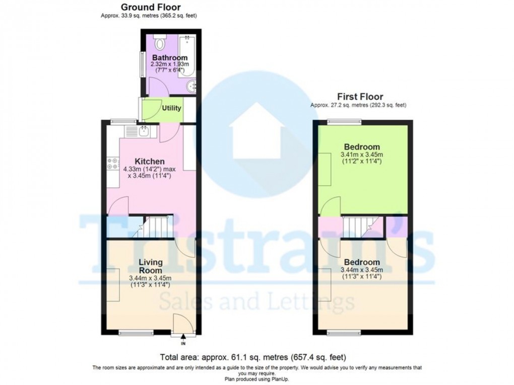Floorplan for Whittier Road, Sneinton