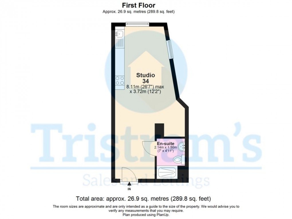 Floorplan for Large Professional Studio Bills Inclusive - City Centre