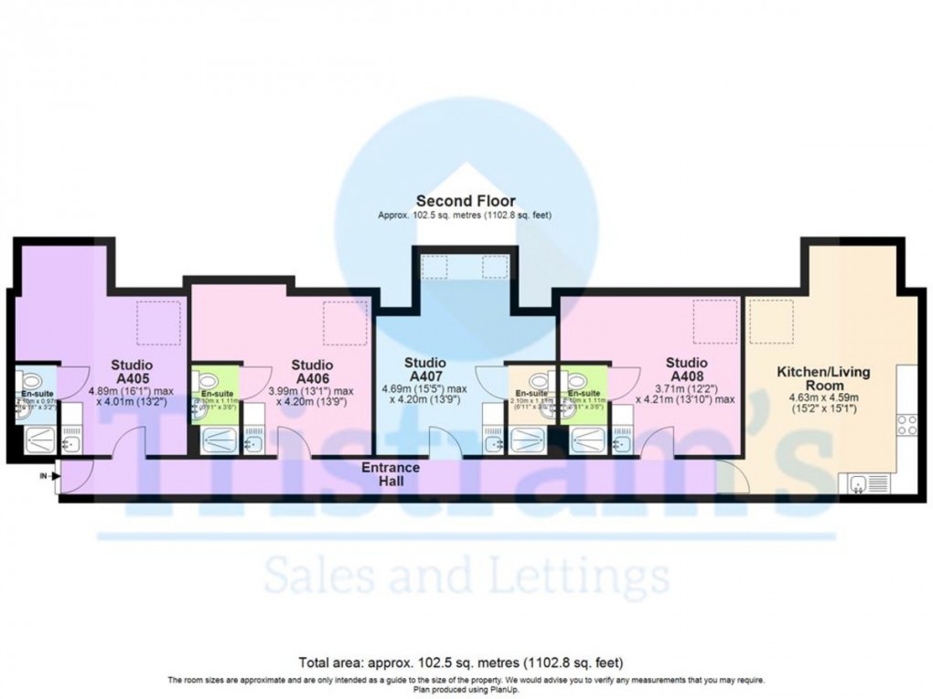 Floorplan for 4Bed 4Bath *INC BILLS* - Lenton Boulevard