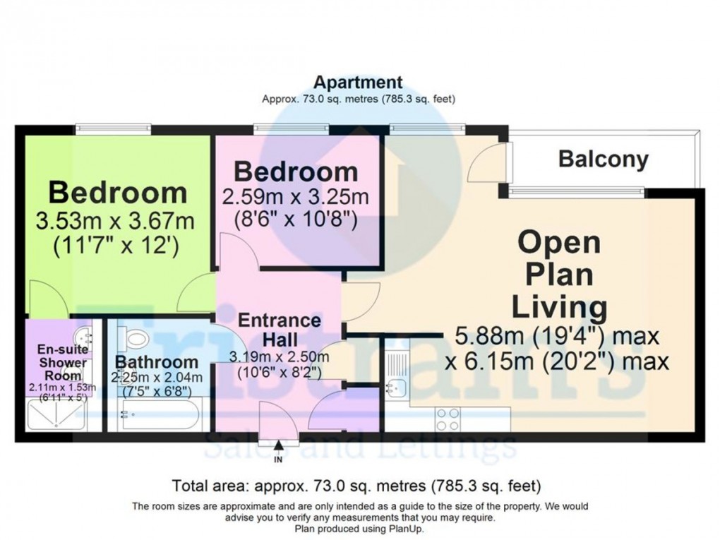 Floorplan for Hicking Building, Queens Road, Nottingham