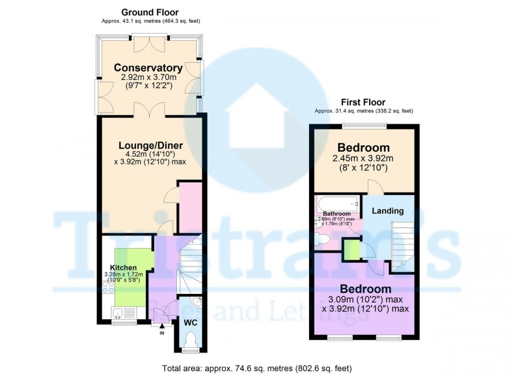 Floorplan for Sherwood, Nottingham