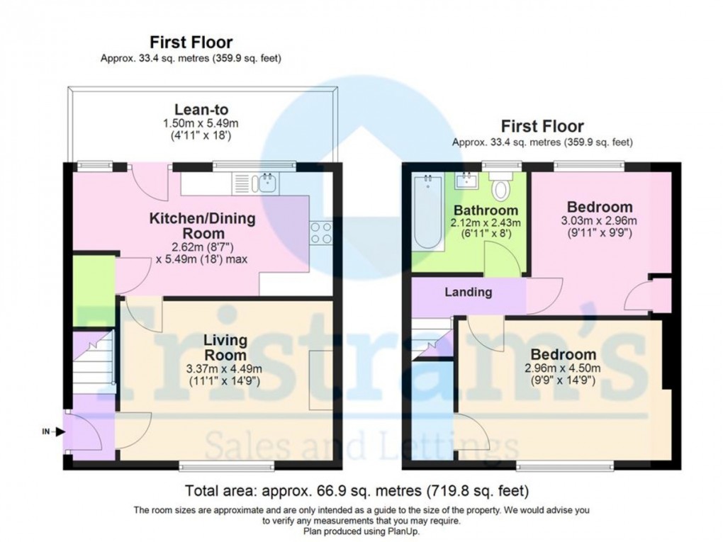 Floorplan for Pym Street, Nottingham